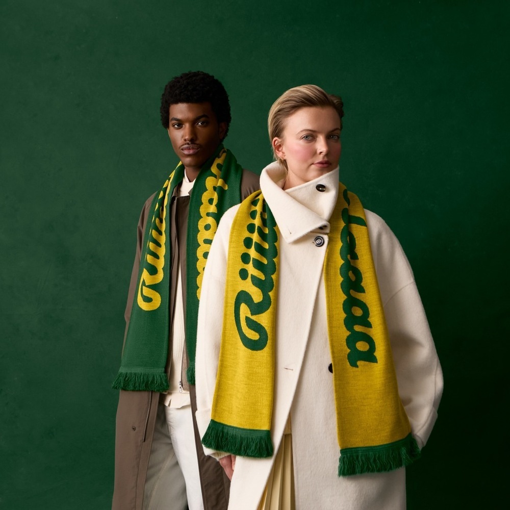 Ricola Scented Scarf Peppermint Green w Yellow Lettering '25 Limited Edition New